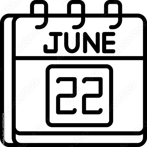 June 22 Icon