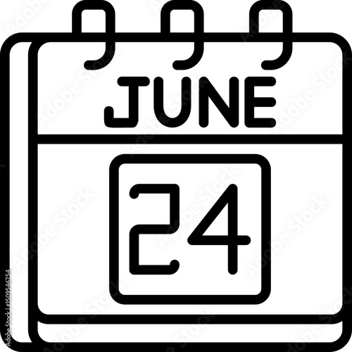 June 24 Icon