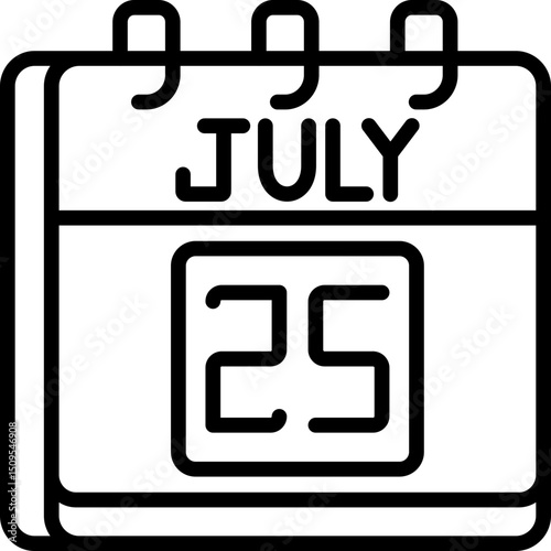 July 25 Icon