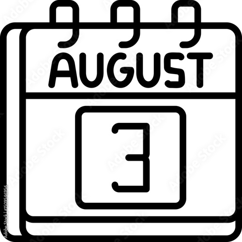 August 3 Icon