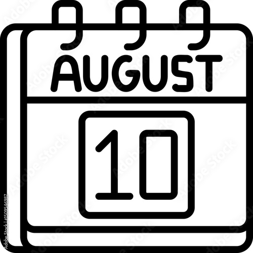 August 10 Icon