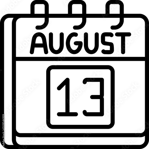 August 13 Icon