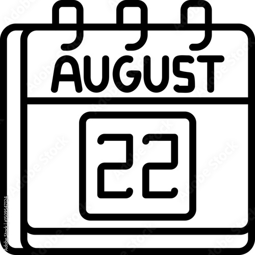 August 22 Icon