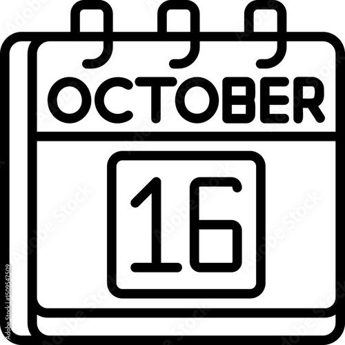 October 16 Icon