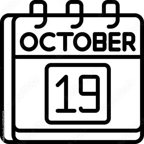 October 19 Icon