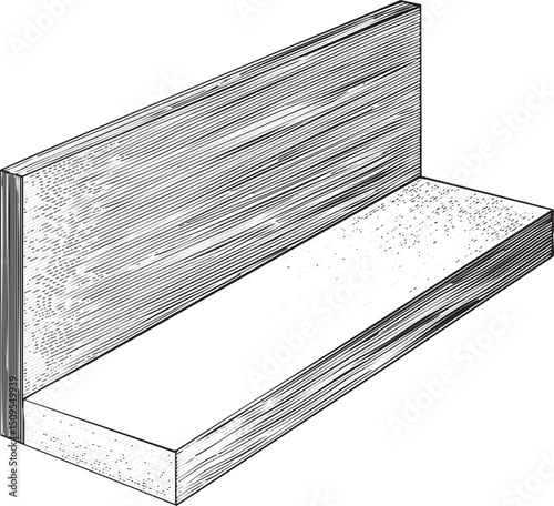 gray metal I-beam rests on a textured surface.