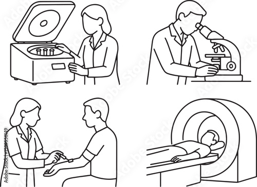 Set of Medical Procedures and Diagnostics