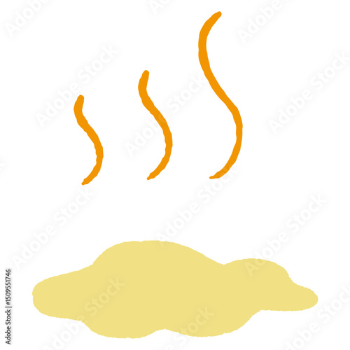 においのするおしっこのイメージイラスト