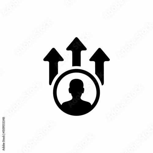 Social Media Boost Icon Vector Silhouette Design