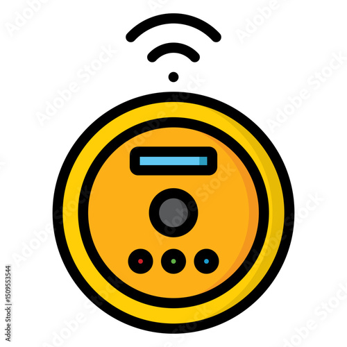 vacuum cleaner robot icon
