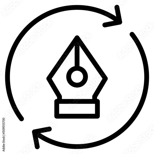 Redesign icon in vector illustration