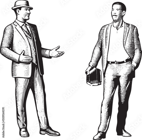 Two men in formal attire.