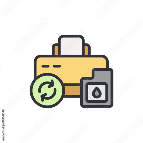Printer Maintenance And Consumable Refill With A Refreshing Approach