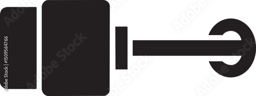 rectangular block extends to the right terminating in a stylized arrow.