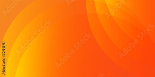 Colorful geometric background. Orange elements with fluid gradient. Dynamic shapes composition