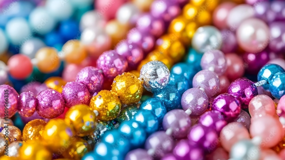Colorful Glitter Beads Background Texture Rainbow Sparkle Colorful Glitter Beads Background Texture Rainbow Sparkle