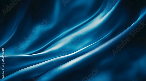 Wallpaper Mural Abstract Blue Silk Fabric Drape Texture Background Torontodigital.ca