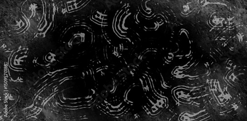 Patterned abstract background vector. Ragged, old patterned background with white and black lines, stripes