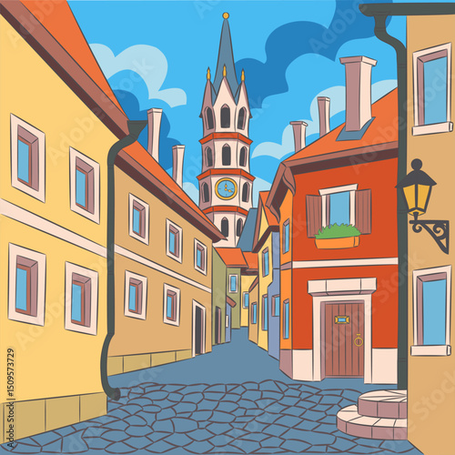 Cesky Krumlov Old Town, Czech Republic