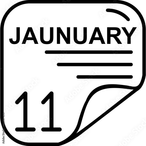 January 11 Calender Icon