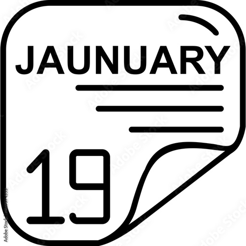 January 19 Calender Icon