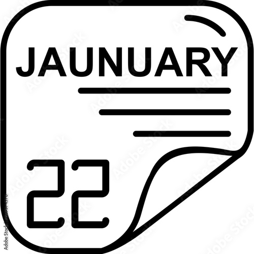 January 22 Calender Icon