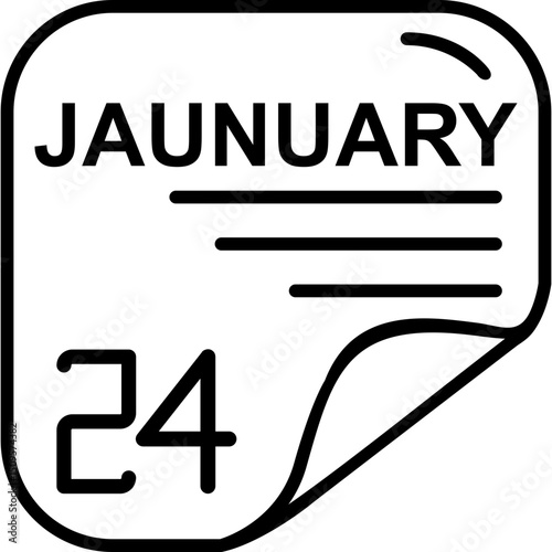 January 24 Calender Icon