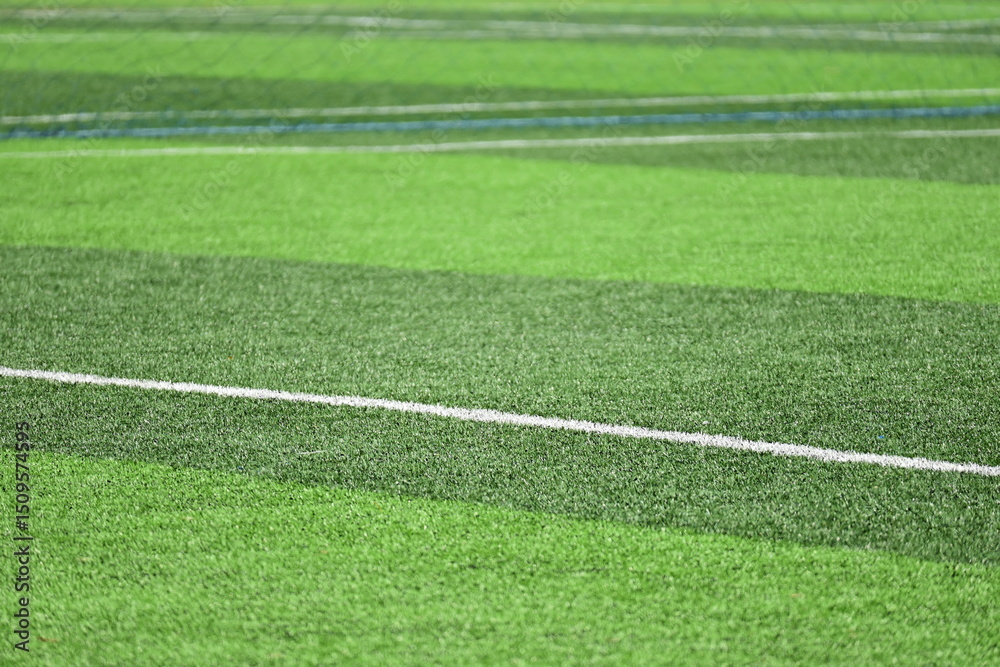 Obraz premium artificial green grass background for playground