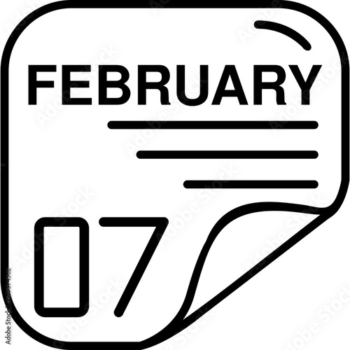 February 7 Calender Icon
