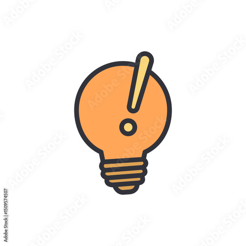 Concept Of Attention Idea And Creativity With Light Bulb Symbol