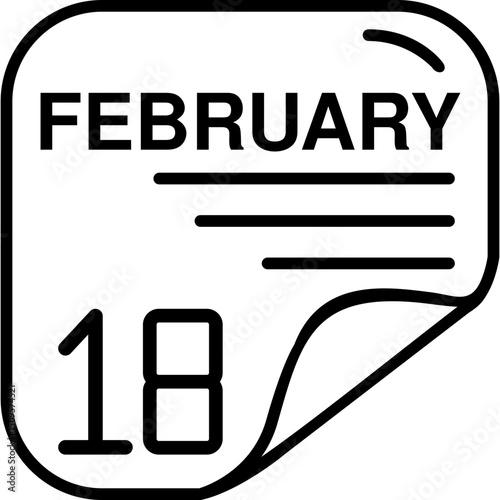 February 18 Calender Icon