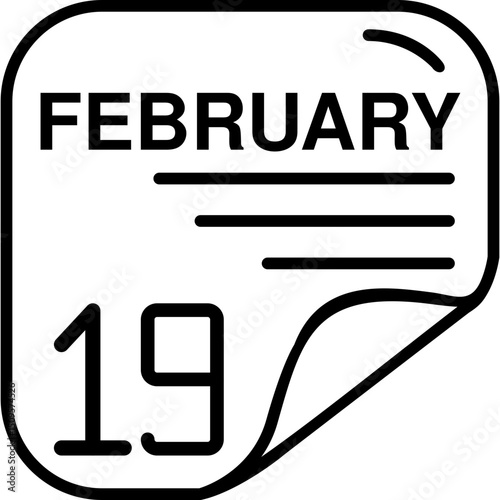 February 19 Calender Icon