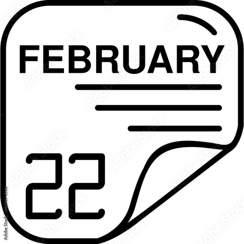 February 22 Calender Icon