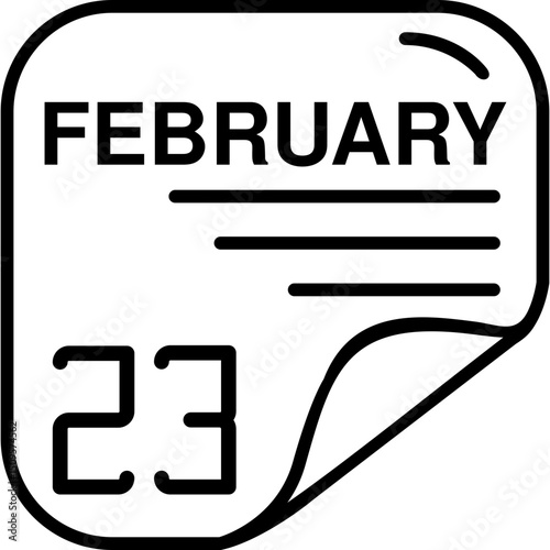 February 23 Calender Icon