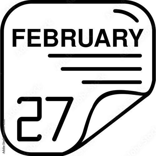 February 27 Calender Icon