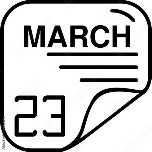 March 23 Calender Icon