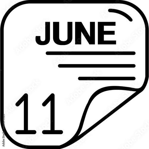 June 11 Calender Icon