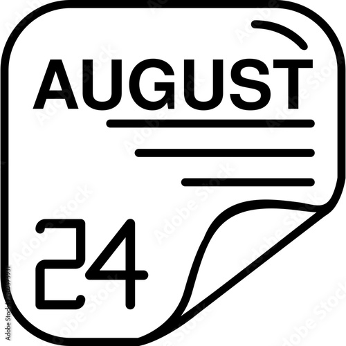 August 24 Calender Icon