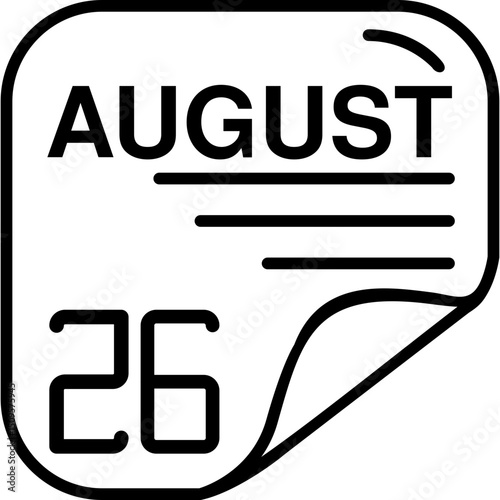 August 26 Calender Icon