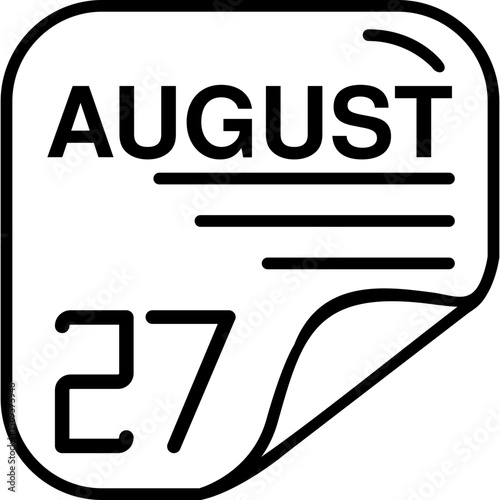 August 27 Calender Icon