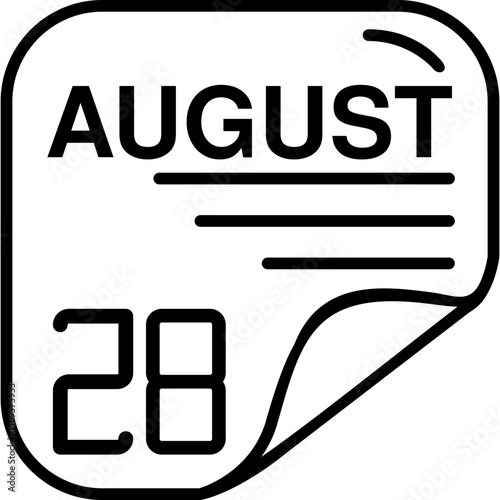 August 28 Calender Icon