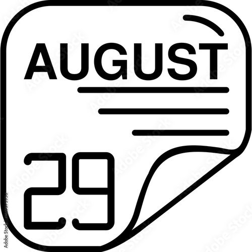 August 29 Calender Icon