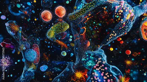Vibrant Cellular Structures in a Dynamic Microscopic Environment