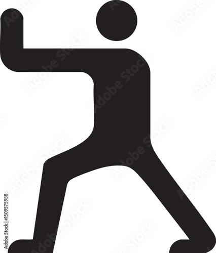 silhouetted person pushes against a solid wall.