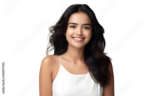 An Exquisite Display Of Natural Beauty Highlighting A Woman's Flawless And Glowing Complexion