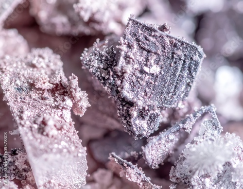 Macro texture crystallized eyeshadow dust captured ()