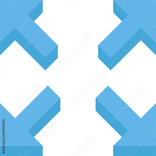 Modern Blue Geometric Wall Decor Design for Interior Spaces