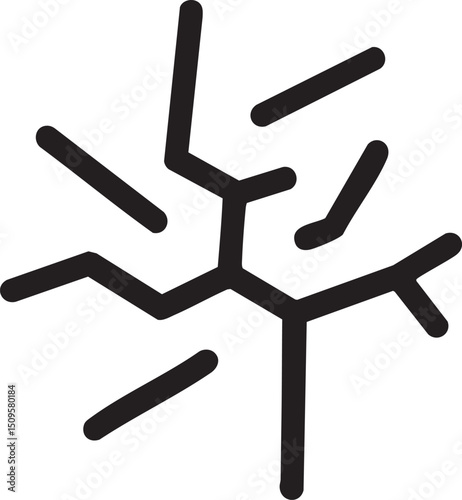stylized tree with intricate branching .