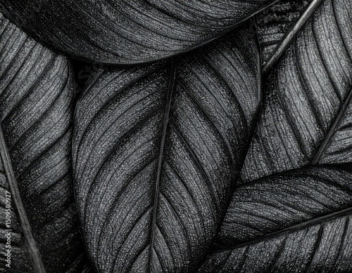 Macro texture smog tinted leaf veins ()