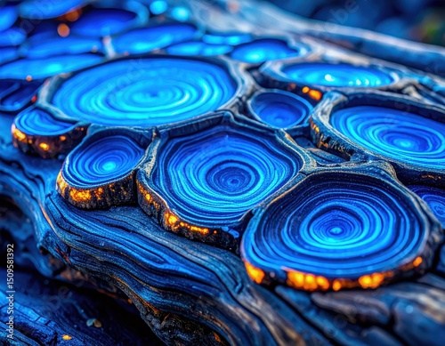 Macro texture solidified lava crust layered ()